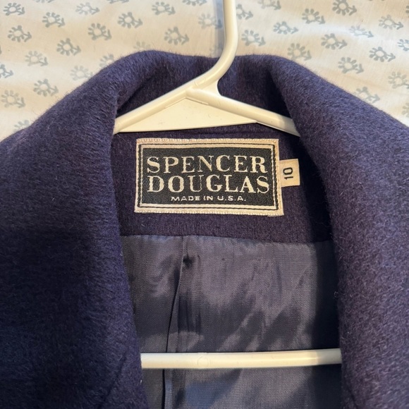Spencer Douglas Vintage Double-Breasted Wool Coat - Picture 4 of 7